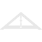 Ekena Millwork Pitch Artisan Architectural Grade PVC Gable Pediment, 60"W x 25"H x 1"P (10/12) GPP060X025X100ART - alternate 5